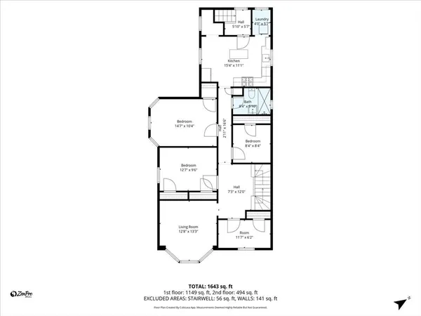 a picture of a bench in front of door