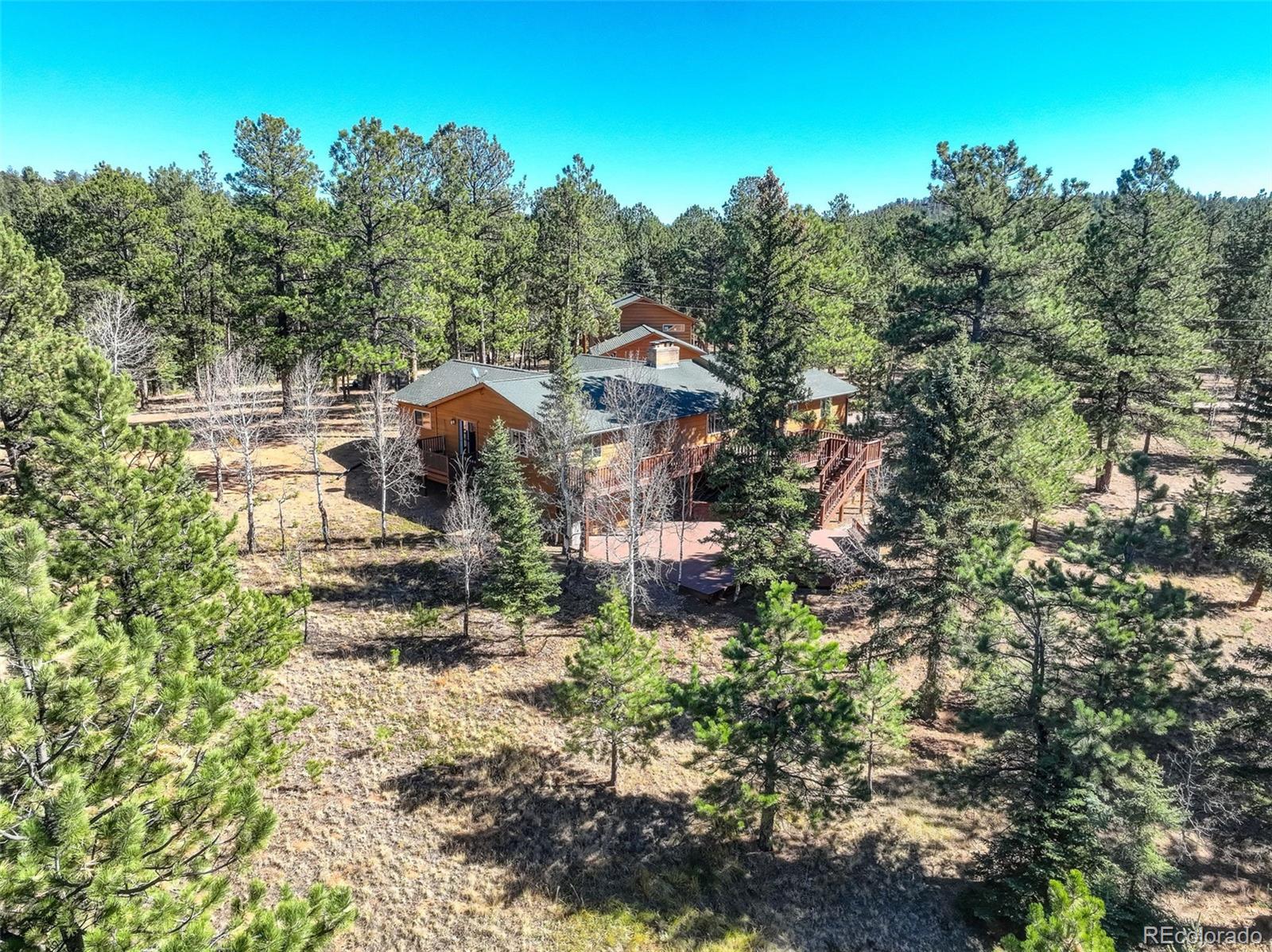 225 Spring Drive Pine, CO 80470 - Photo 22 of 44 view of a house with a yard