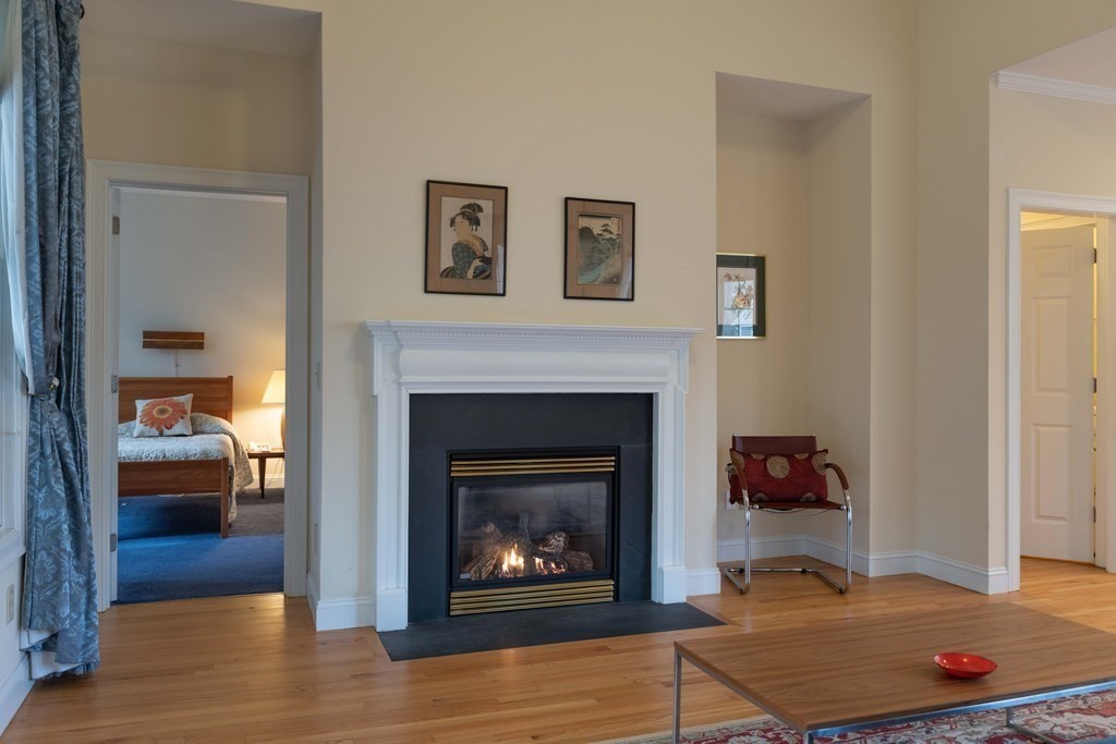 359 Main Street, Unit 15A Easthampton, MA 01027 - Photo 8 of 24 a living room with furniture and a fireplace