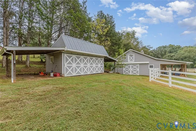 a backyard of a house