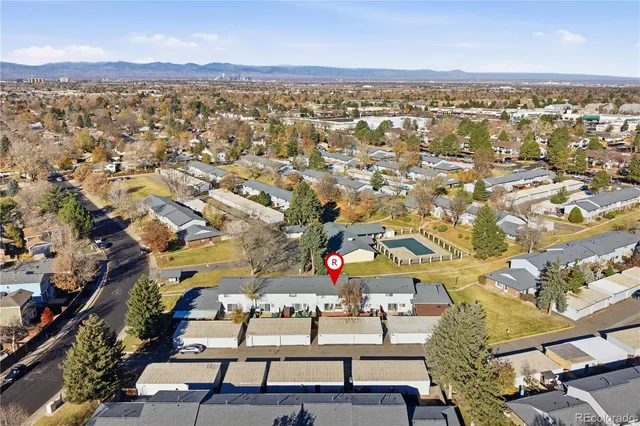 an aerial view of multiple house