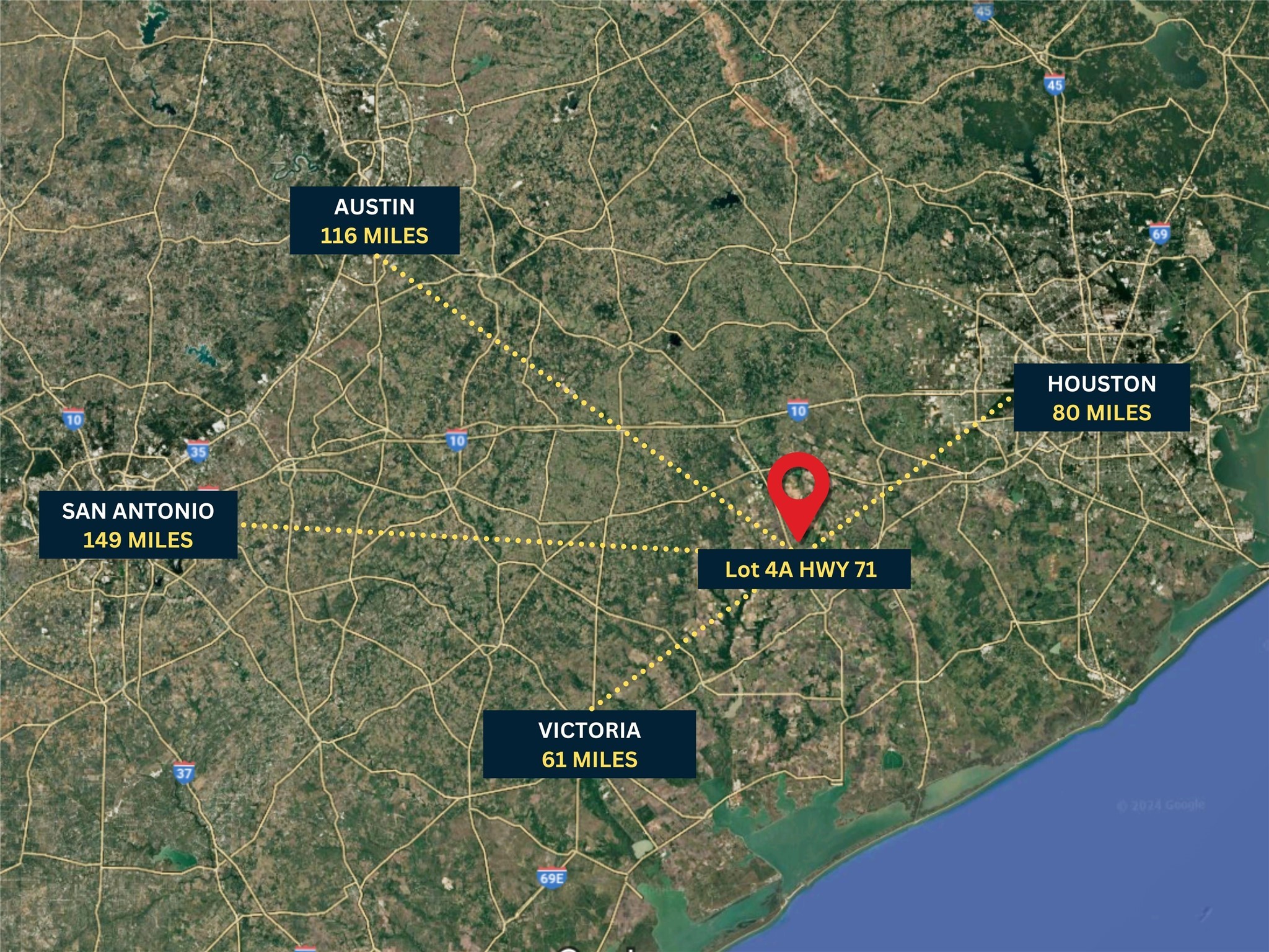 Lot 4 Tx-71 El Campo, TX 77437 - Photo 4 of 21 a street sign that is on a brick wall