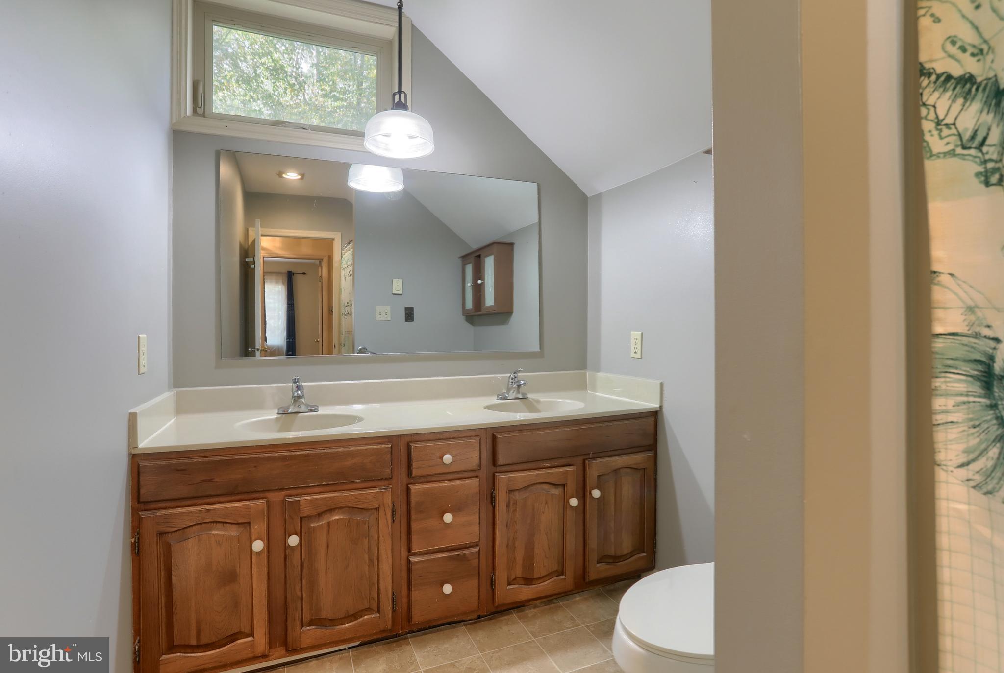903 Tulip Tree Drive Lebanon, PA 17042 - Photo 32 of 54 a bathroom with a granite countertop toilet sink and mirror
