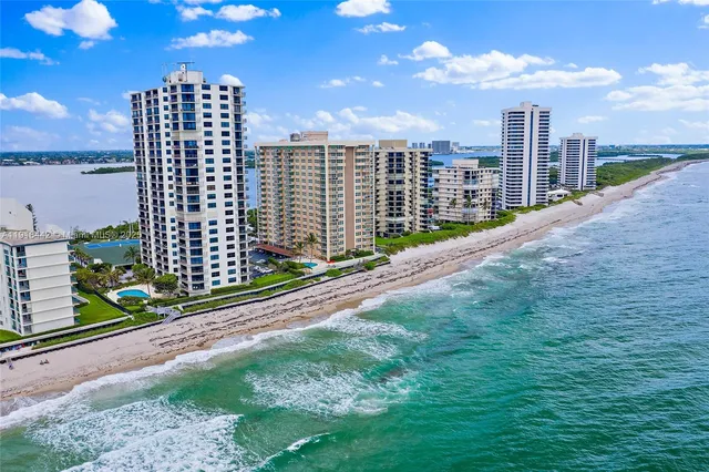 a view of a city with tall buildings