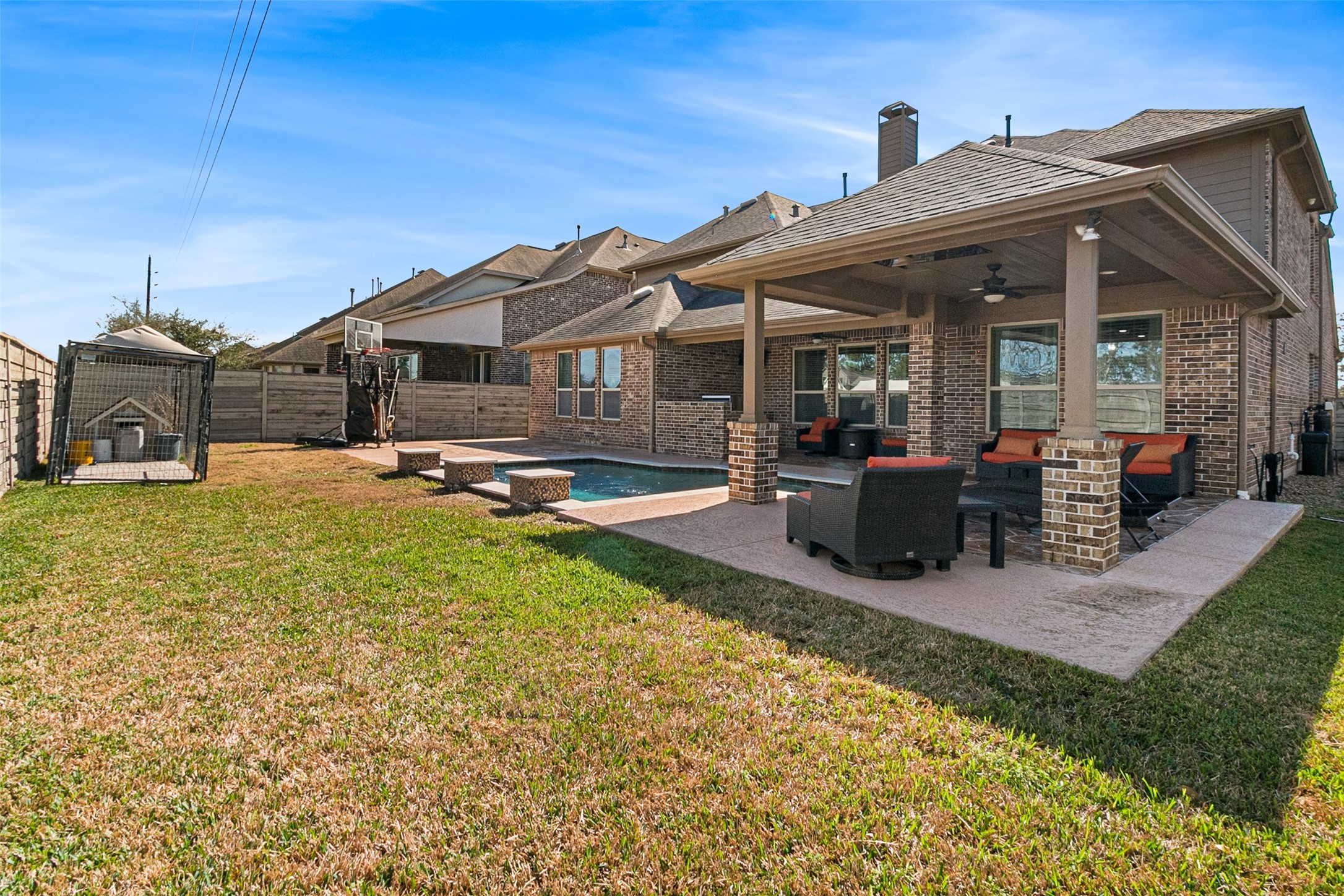 2735 Maple Oak Lane Manvel, TX 77578 - Photo 34 of 41 Large Backyard space
