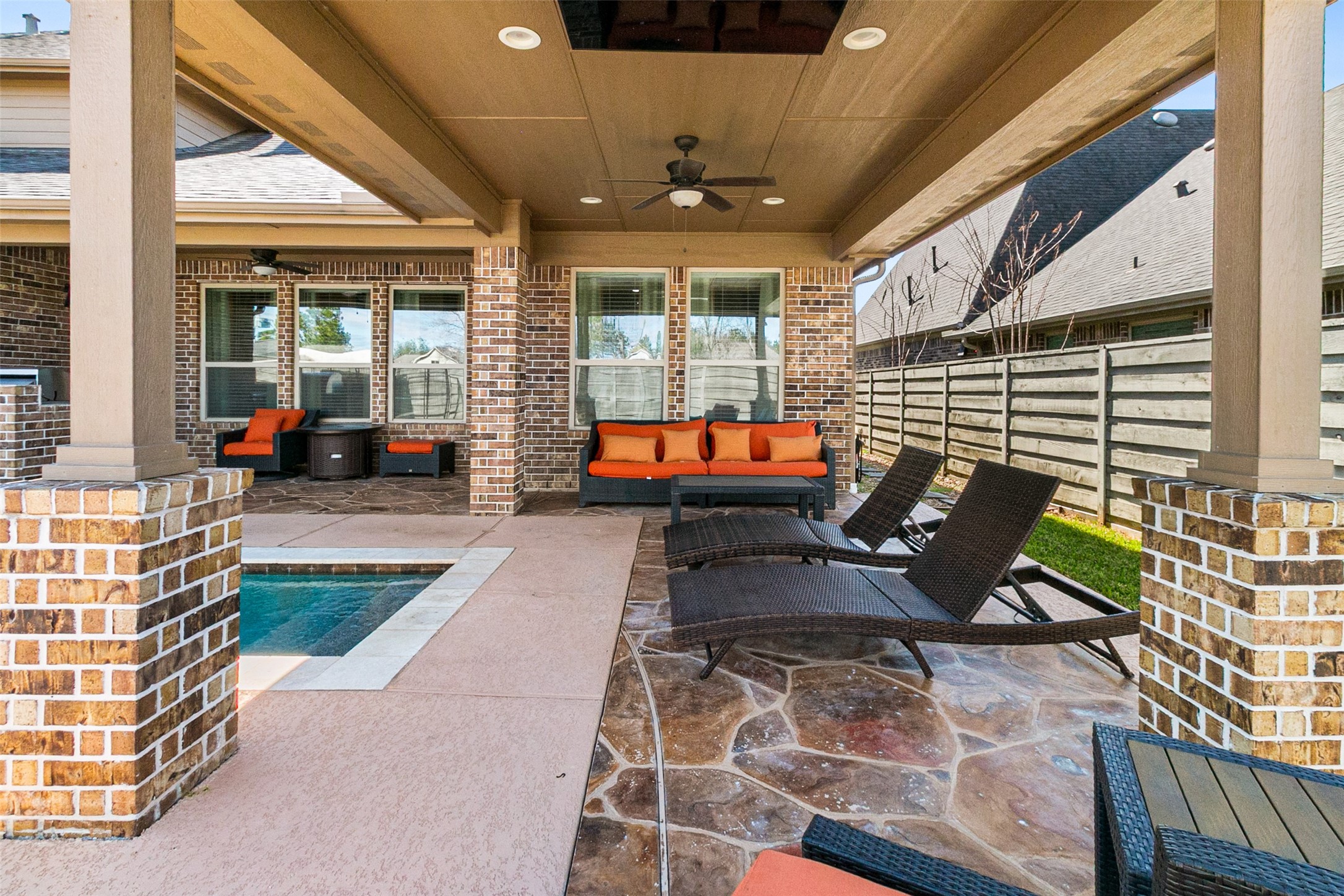 2735 Maple Oak Lane Manvel, TX 77578 - Photo 37 of 41 Backyard covered patio