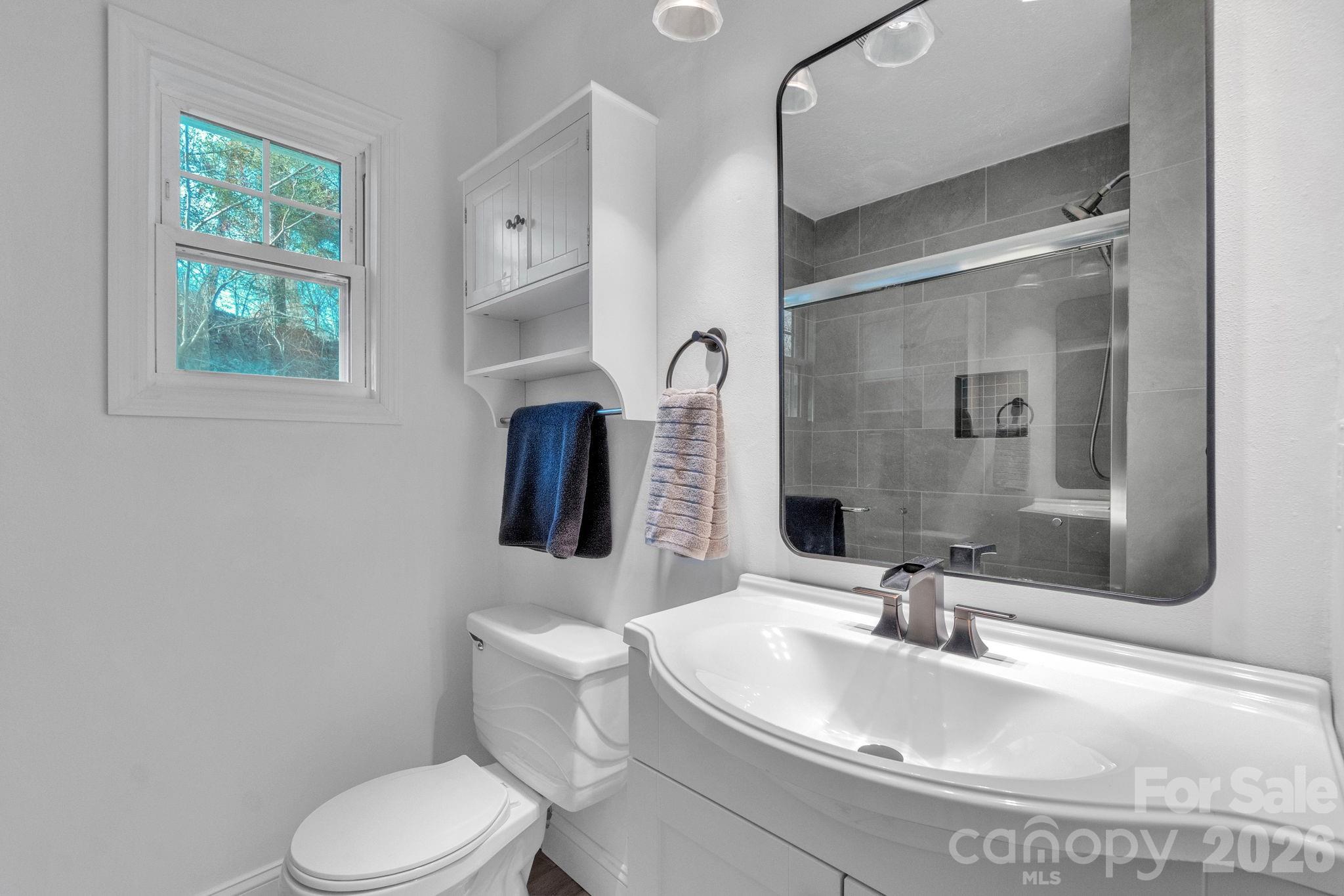 49 East Livingston Street Tryon, NC 28782 - Photo 19 of 27 a bathroom with a sink toilet and shower