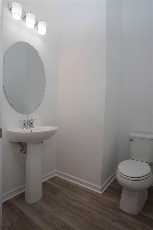 14184 Hammock Crest Way Riverview, FL 33569 - Photo 24 of 54 a bathroom with a toilet a sink and mirror