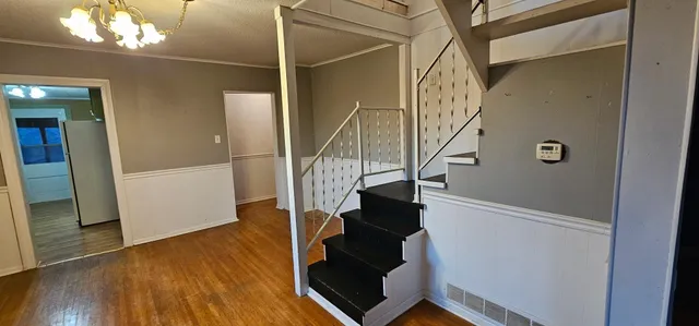 a room with gym equipment