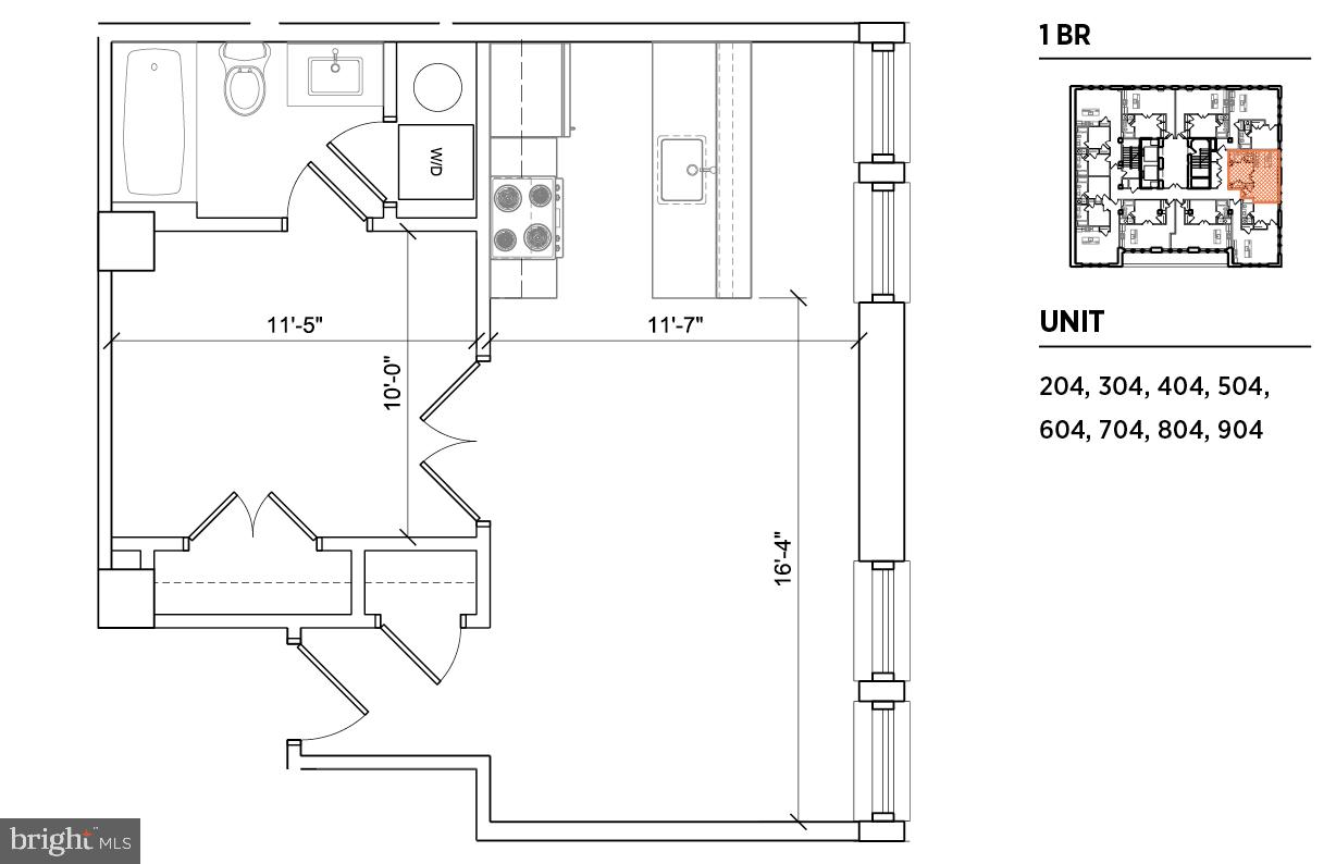 301 North Charles Street, Unit 1BR Baltimore, MD 21202 - Photo 37 of 48 a picture of a room with a window