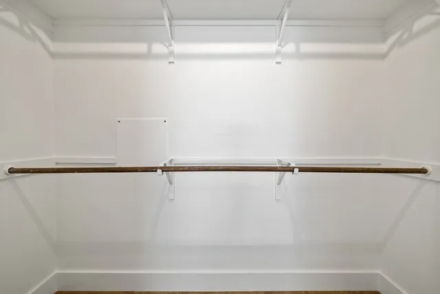 a view of a walk in closet