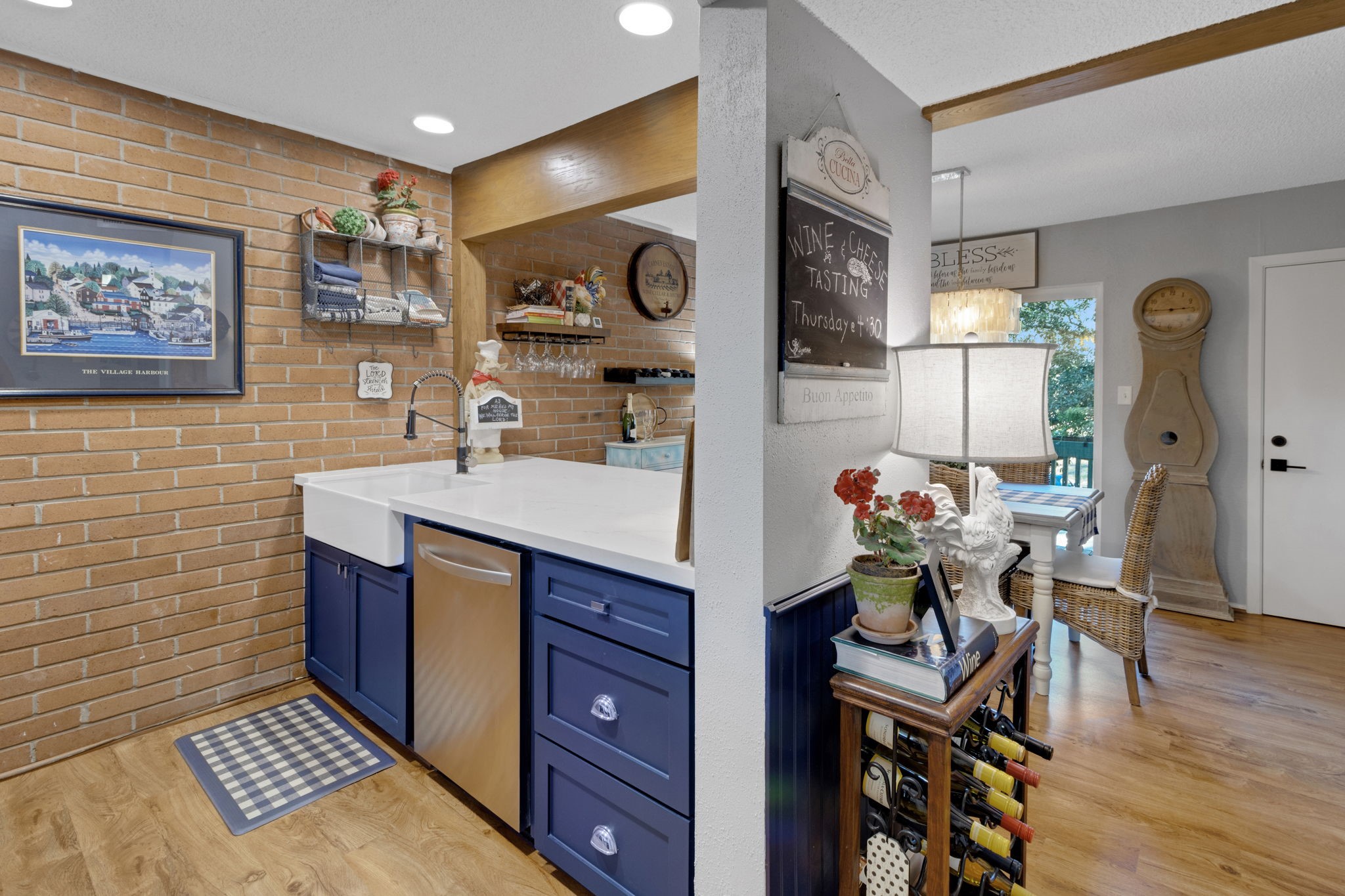 154 Villa Way Coldspring, TX 77331 - Photo 12 of 42 The welcoming kitchen is designed for everyday use, with lake-style touches that carry throughout the home