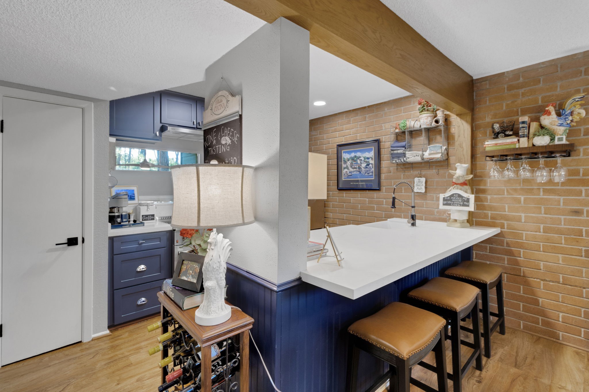 154 Villa Way Coldspring, TX 77331 - Photo 14 of 42 The breakfast bar provides additional dining space