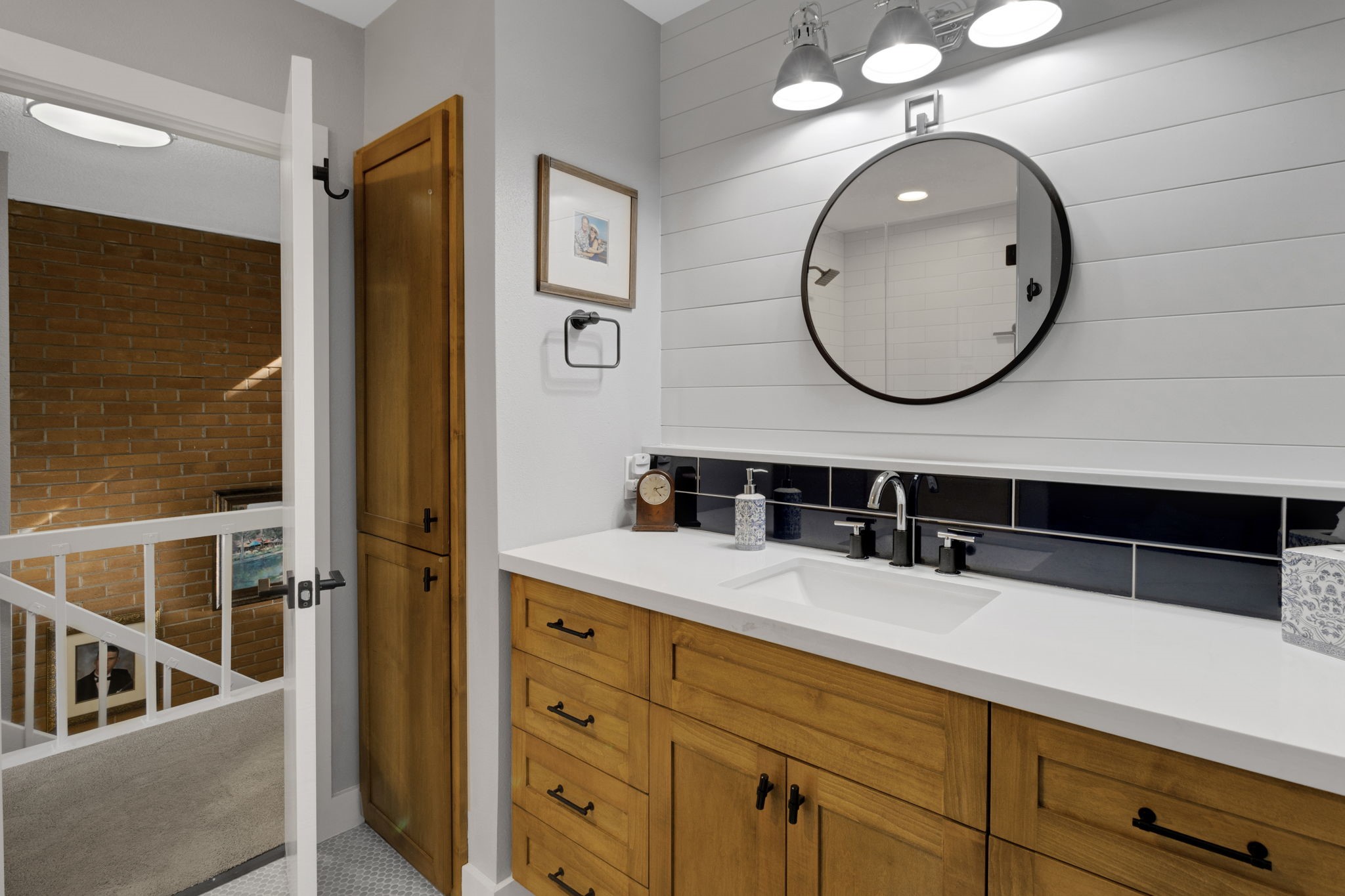154 Villa Way Coldspring, TX 77331 - Photo 21 of 42 The primary bathroom features a walk in shower and lots of storage