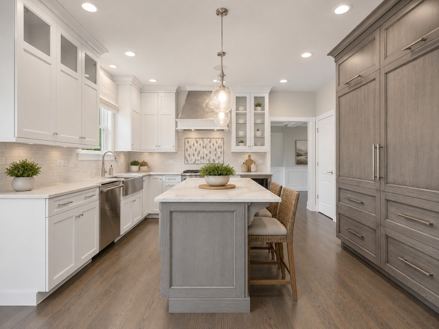 832 Bemis Road Glen Ellyn, IL 60137 - Photo 15 of 62 a kitchen that has a lot of cabinets in it and appliances