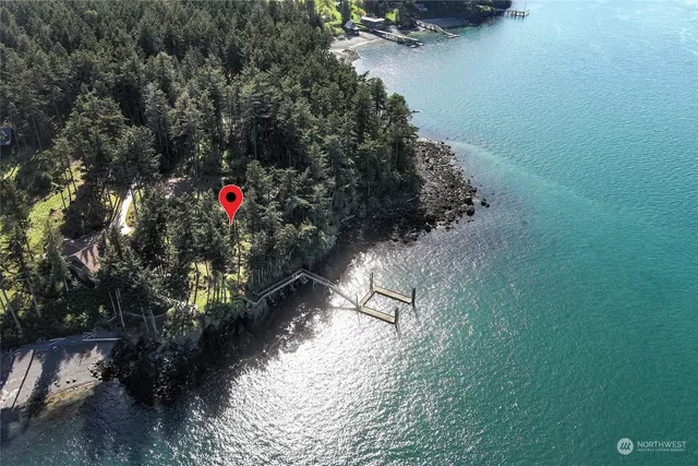 a view of a swimming pool with an ocean view