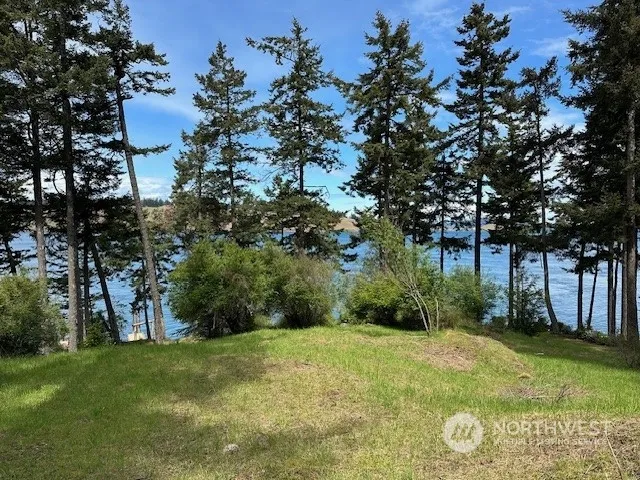 a view of a terrace with a garden