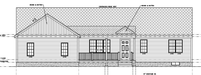 a view of a building from a windows