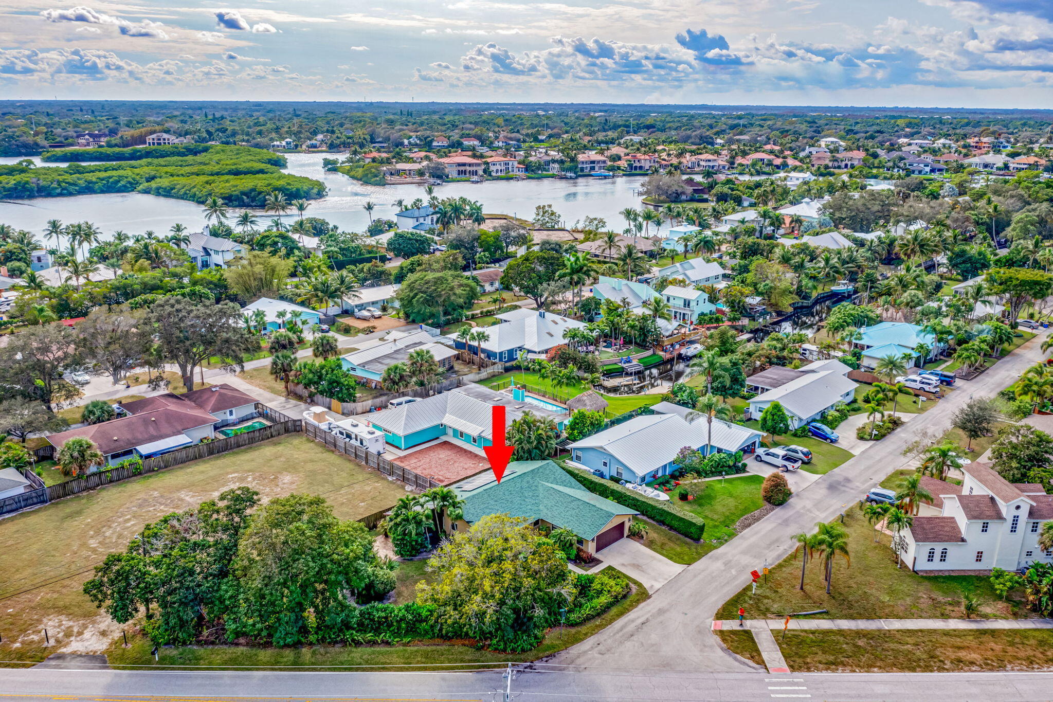 9506 Southeast River Terrace Jupiter, FL 33469 - Photo 26 of 28 Aerial View