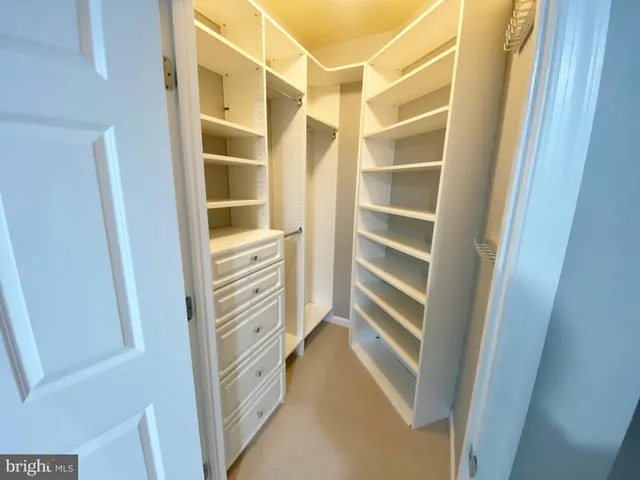 a view of walk in closet