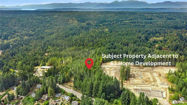 a view of a lake with a mountain in the background