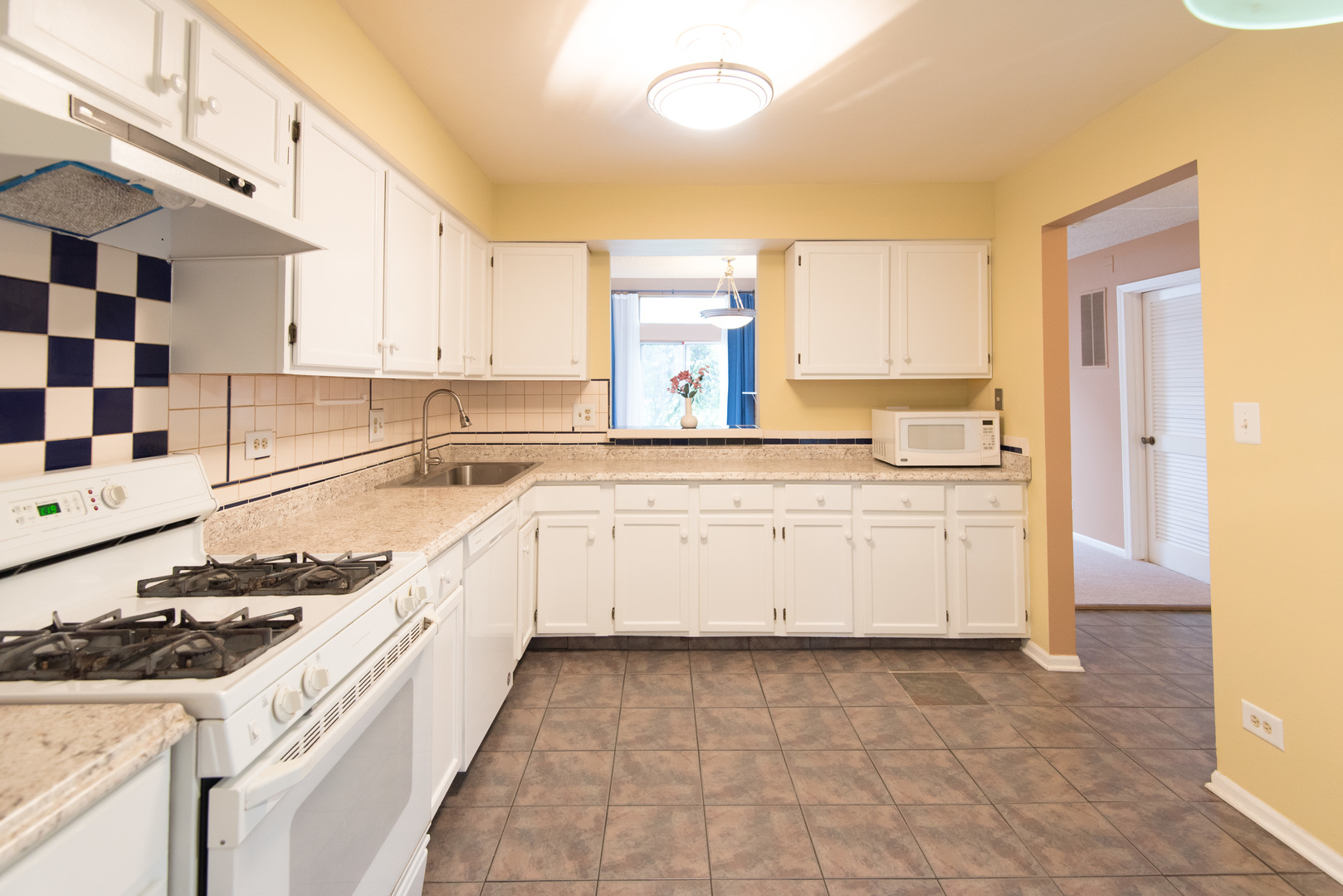1201 Ranchview Court Buffalo Grove, IL 60089 - Photo 6 of 25 a kitchen with a stove a sink and a refrigerator
