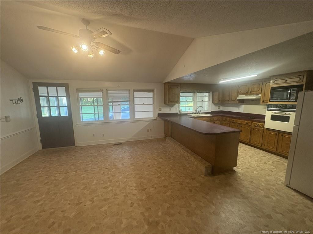 6566 Bend Of River Road Road Dunn, NC 28334 - Photo 2 of 20 a kitchen with sink and windows