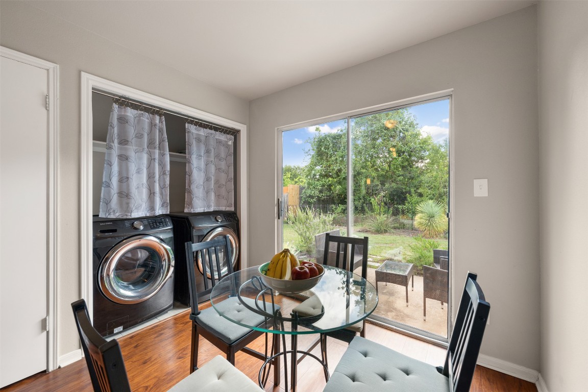 2004 Yaupon Trail Cedar Park, TX 78613 - Photo 16 of 33 a view of a dining room with furniture window and outside view