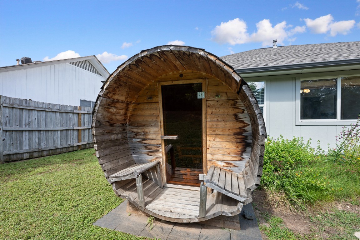 2004 Yaupon Trail Cedar Park, TX 78613 - Photo 32 of 33 a view of a porch with a small yard