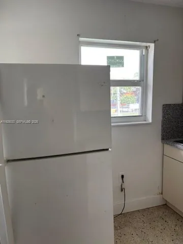 a view of a closet in a room