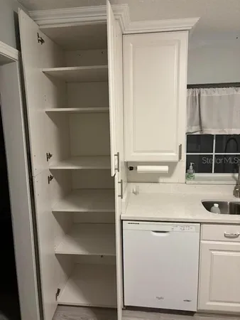 a close view of washer and dryer