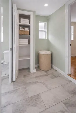 a view of room and closet