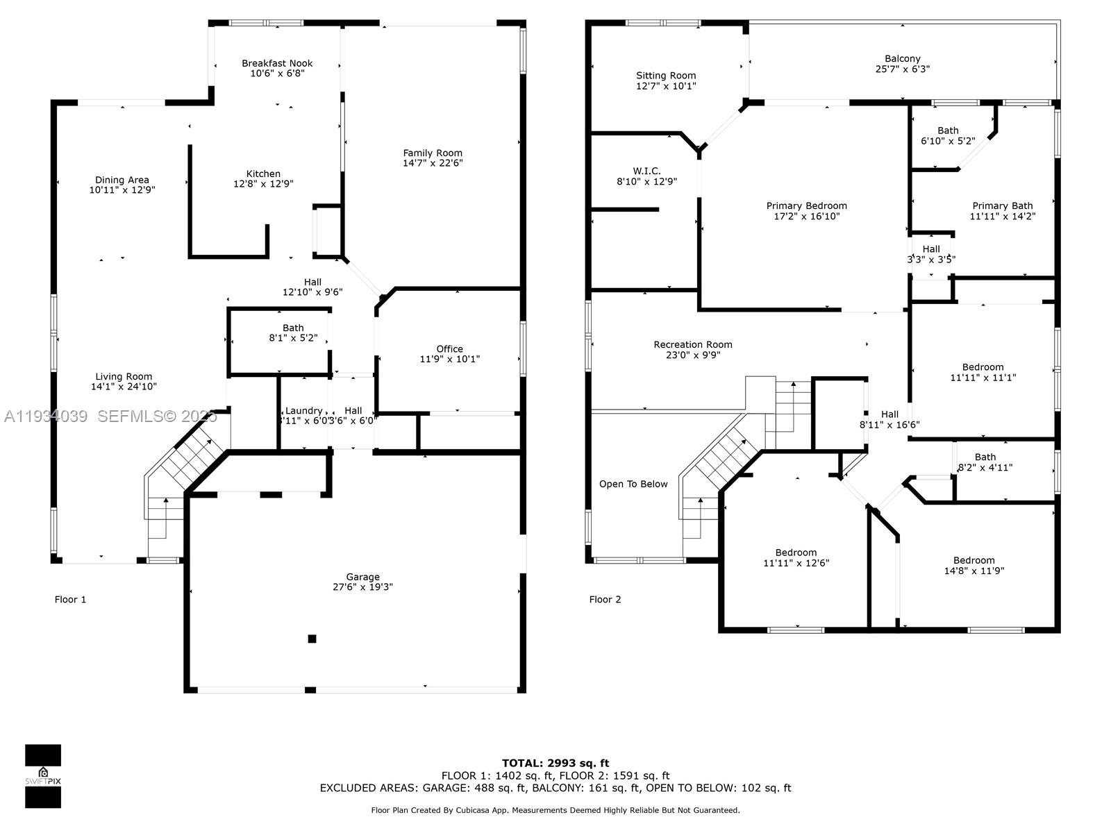 5337 Southwest 131st Terrace Miramar, FL 33027 - Photo 27 of 32 Floor plan- check out this great layout