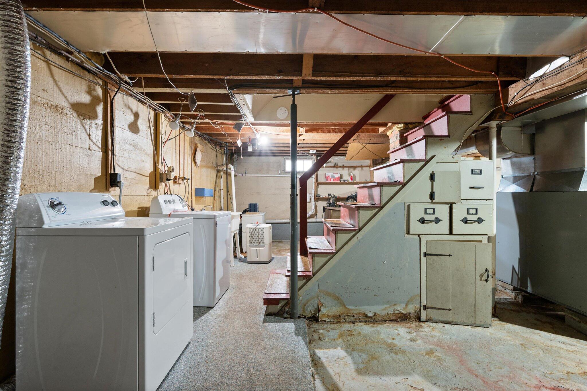 356 Old County Road Hampden, ME 04444 - Photo 27 of 35 Basement Laundry