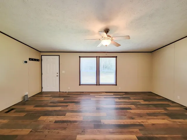 a view of a wooden deck