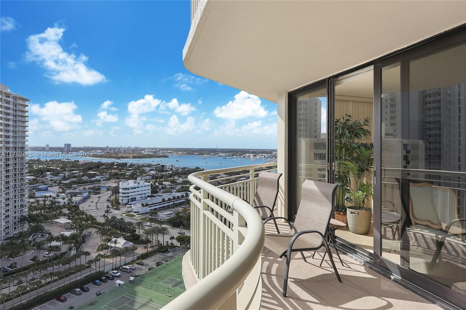 3000 North Ocean Drive, Unit 24H Riviera Beach, FL 33404 - Photo 12 of 33 a view of a balcony with chairs