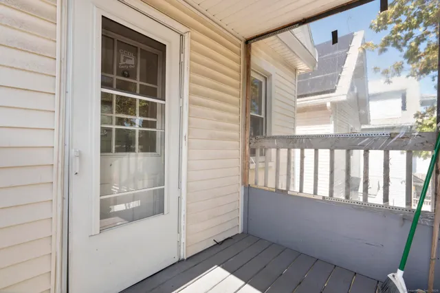 a view of front door