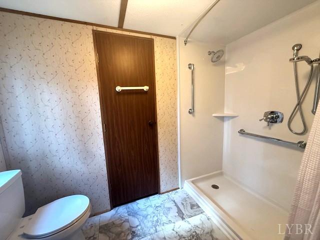 2041 Eureka Mill Road Keysville, VA 23947 - Photo 21 of 37 a bathroom with a sink a toilet and shower