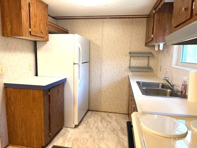 2041 Eureka Mill Road Keysville, VA 23947 - Photo 6 of 37 a kitchen with stainless steel appliances granite countertop a sink a refrigerator and a microwave