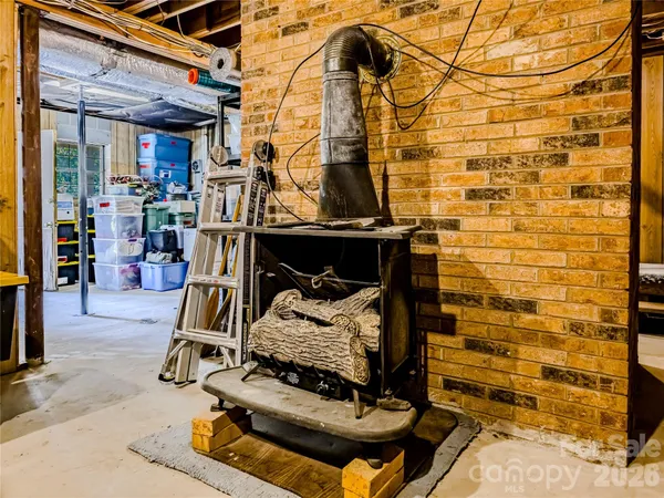 a view of storage and utility room