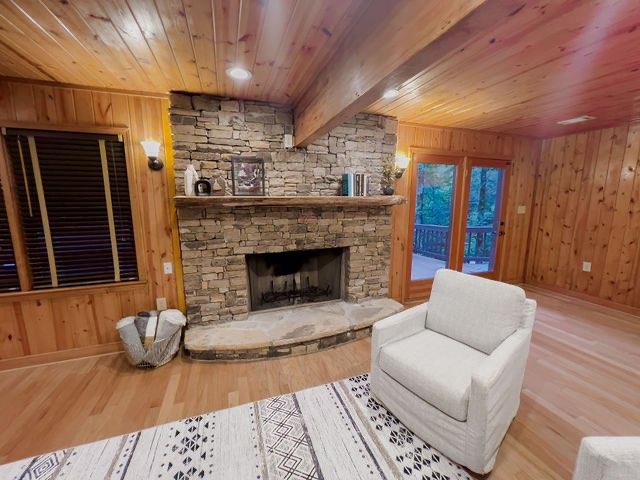 893 Hooper Road Cleveland, GA 30528 - Photo 15 of 68 a living room with furniture and a fireplace