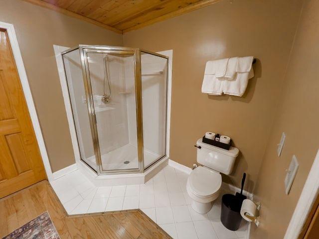 893 Hooper Road Cleveland, GA 30528 - Photo 38 of 68 a bathroom with a toilet and a shower