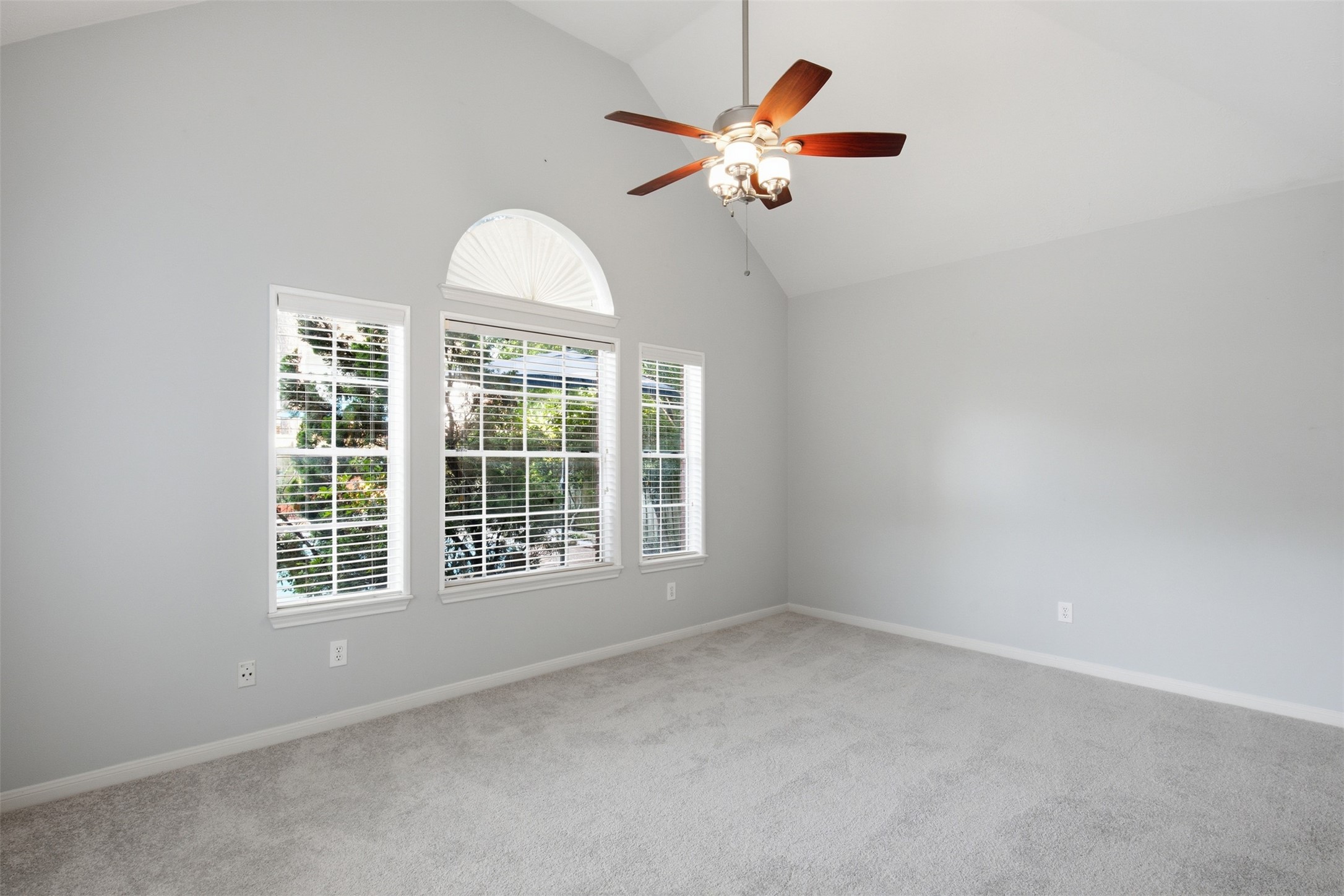 323 Magic Oaks Court Spring, TX 77388 - Photo 21 of 49 Primary bedroom without the virtual staging. This space is ready to be decorated to your taste.