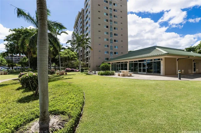 a view of a house with a garden
