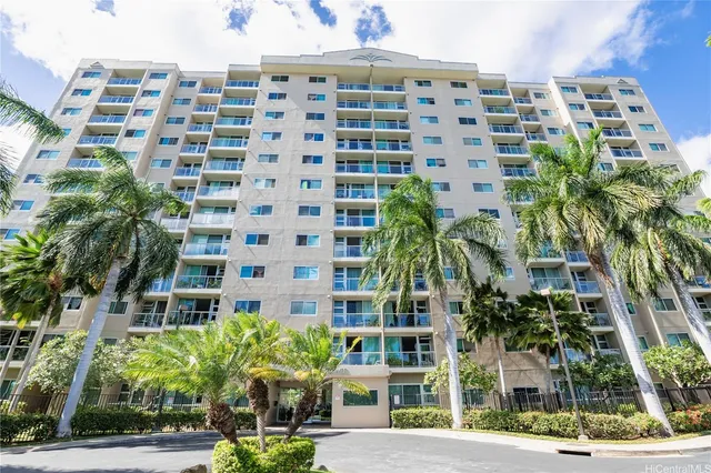 a view of a tall building