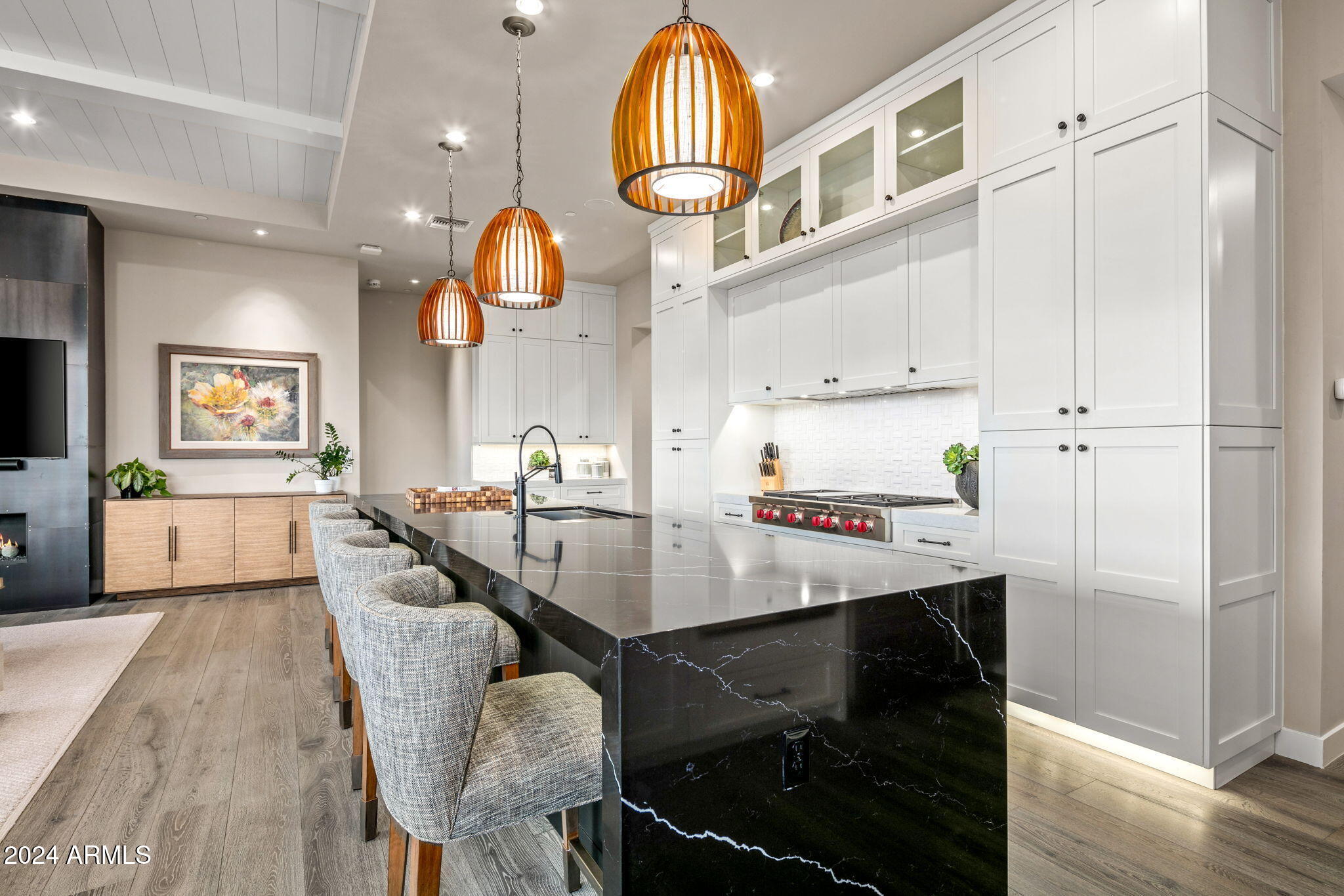 37200 North Cave Creek Road, Unit 1082 Scottsdale, AZ 85262 - Photo 21 of 66 a kitchen with a sink appliances and a dining table