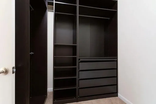 a view of walk in closet