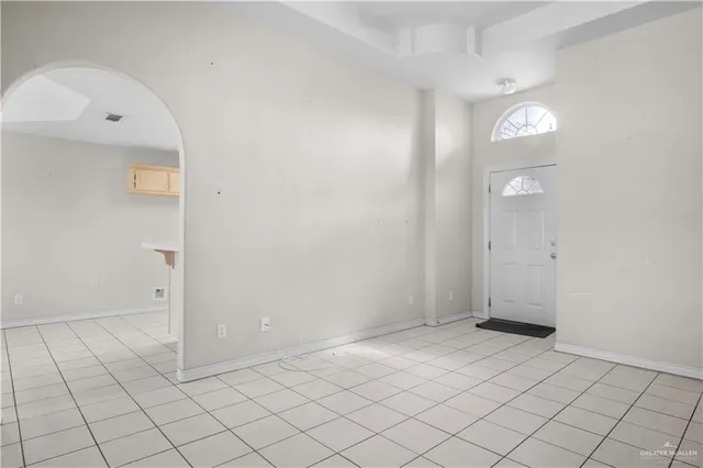 a view of an empty room