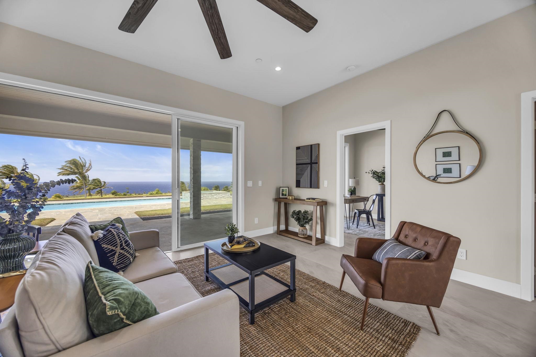 500 Kai Huki Circle, Unit B Haiku, HI 96708 - Photo 16 of 50 a living room with furniture and a window