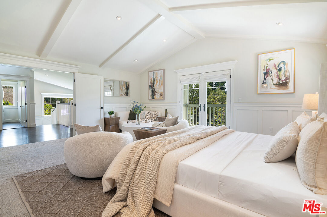2737 Angus Street Los Angeles, CA 90039 - Photo 24 of 56 a bedroom with two beds and a large window